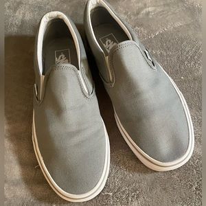 Classic grey Vans slip ons
